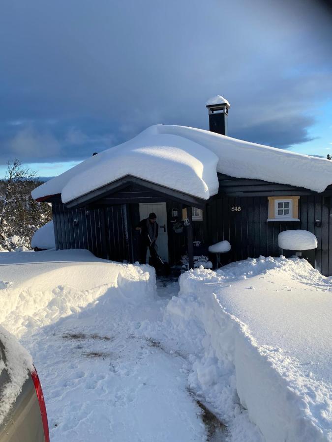 Cabin In The Mountain, Outstanding View & Solar Energy Vollen Eksteriør billede